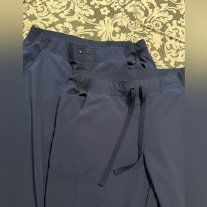 Ladies Large Navy Blue Scrub Pants